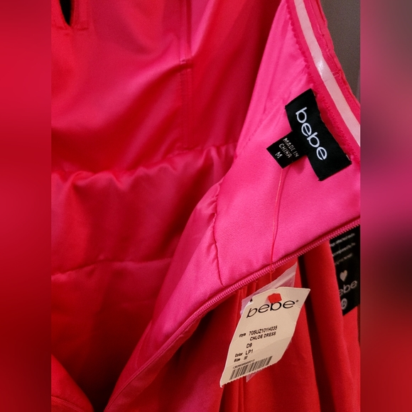Bebe dress, size M, pink - Picture 3 of 5